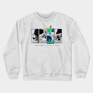 Press A To Start A Band! - Drums Crewneck Sweatshirt